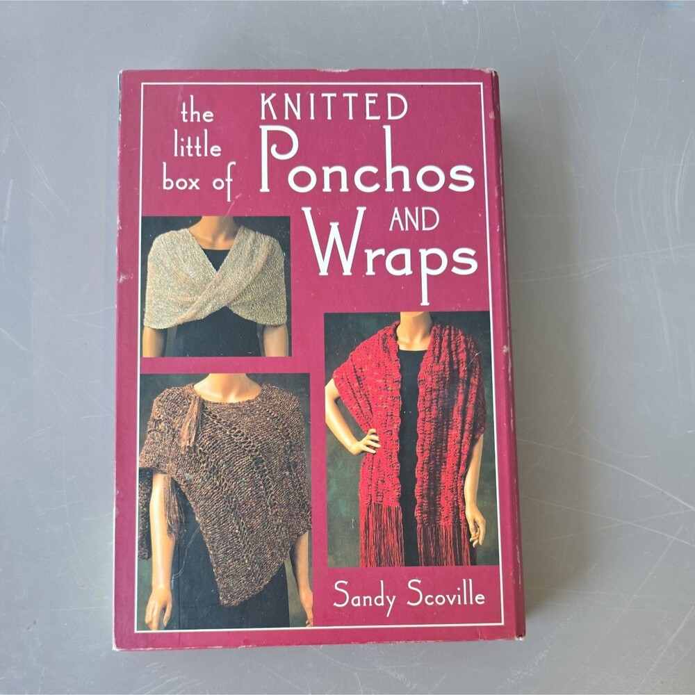 The Little Box of KNITTED PONCHOS & WRAPS - SANDY SCOVILLE -